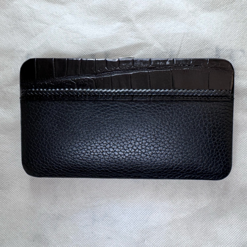 Brighton Black Leather Bag/Clutch